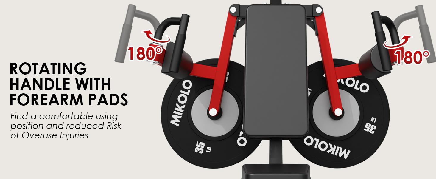 MIKOLO Deltoid and Shoulder Press Machine with Adjustable Seat & Backrest 800-Pound Capacity Upper Body Workout Equipment for Home Strength Training SpringStatements