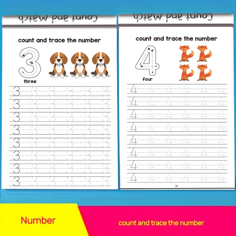 Interactive Learning Math Workbook, Learning Materials, Number Practice, Addition Subtraction, Colorful Math Activities, Basic Arithmetic - Perfect Christmas Gift
