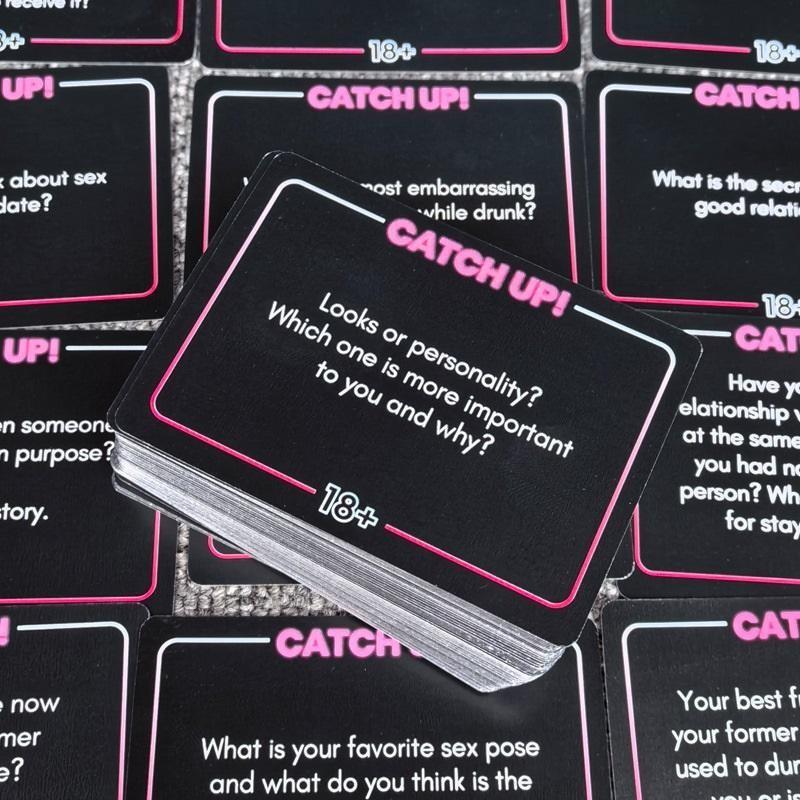 Catch Up! Girls Night 120 Cards, Icebreaker Game for Sister Gatherings, Adult Party Card Games, Birthday, Pre-Wedding, Singles Night