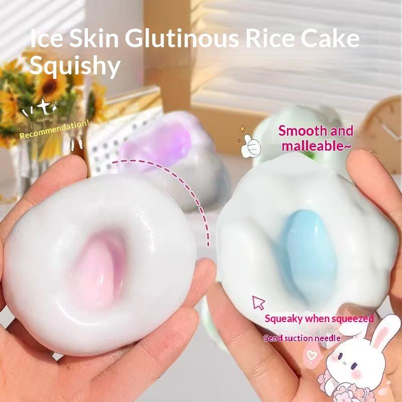 Super Fun Stress Relief Toy, DIY Shape Mochi Clay Squeeze Toy, Handmade Rice Noodle Mud, Cute Squeeze Toy for Halloween, Decompression Squeeze