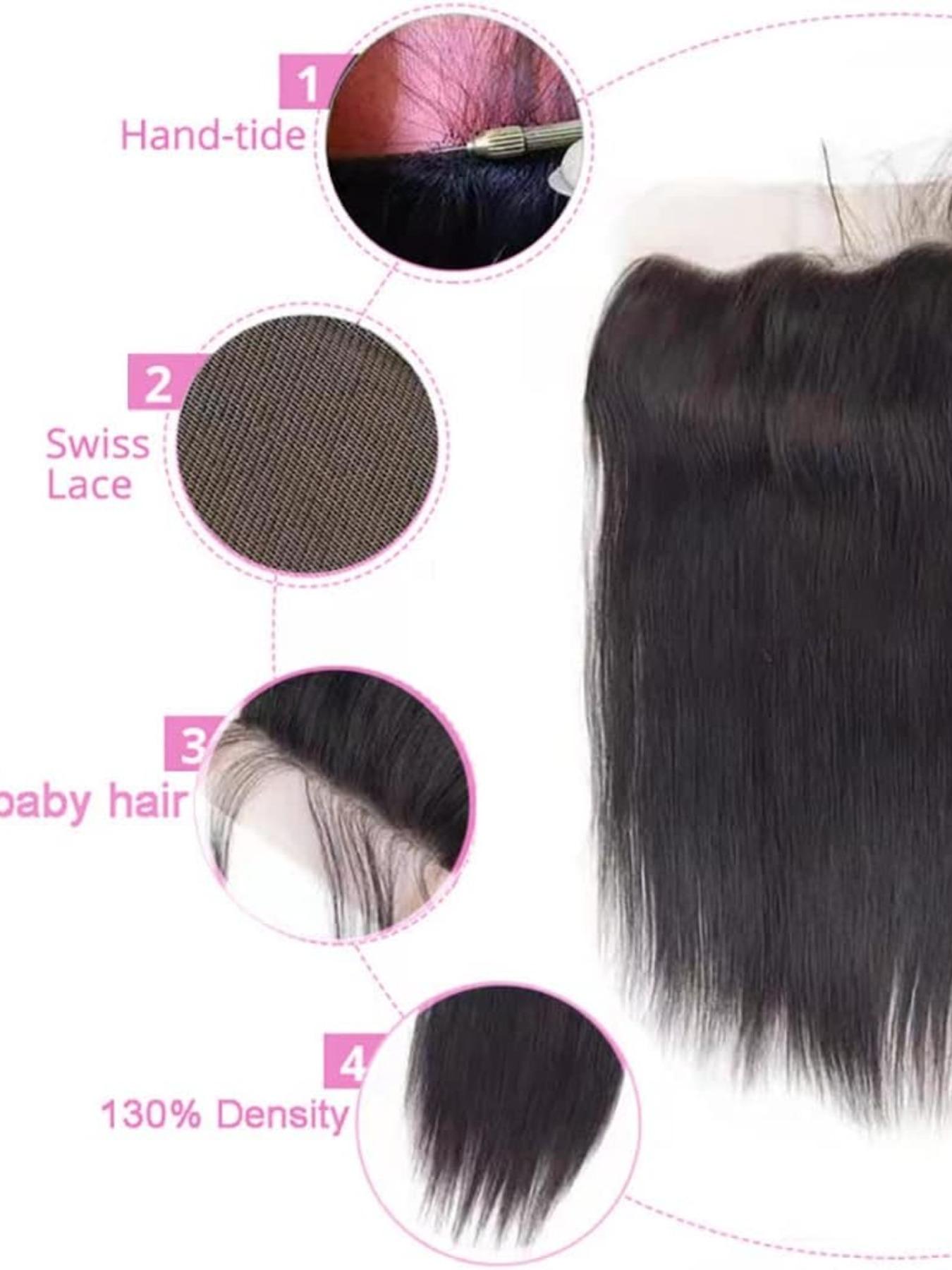 13x4 Lace Closure Ear to Ear HD Lace Frontal, 18 Inch 