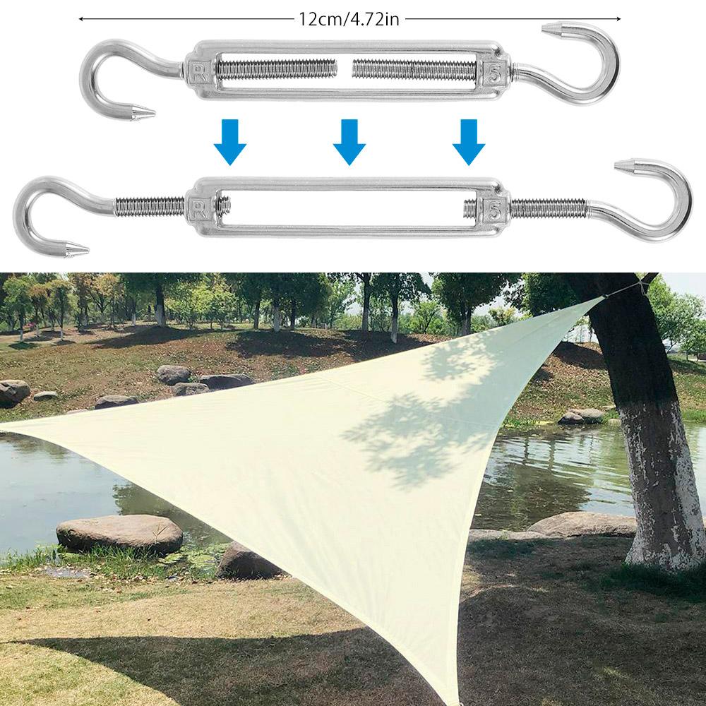 Awning Install Attachment Set Heavy Duty Sun Shade Sail Stainless Steel Hardware Kit for Home Garden Sunshade Outdoor Fixing Accessories
