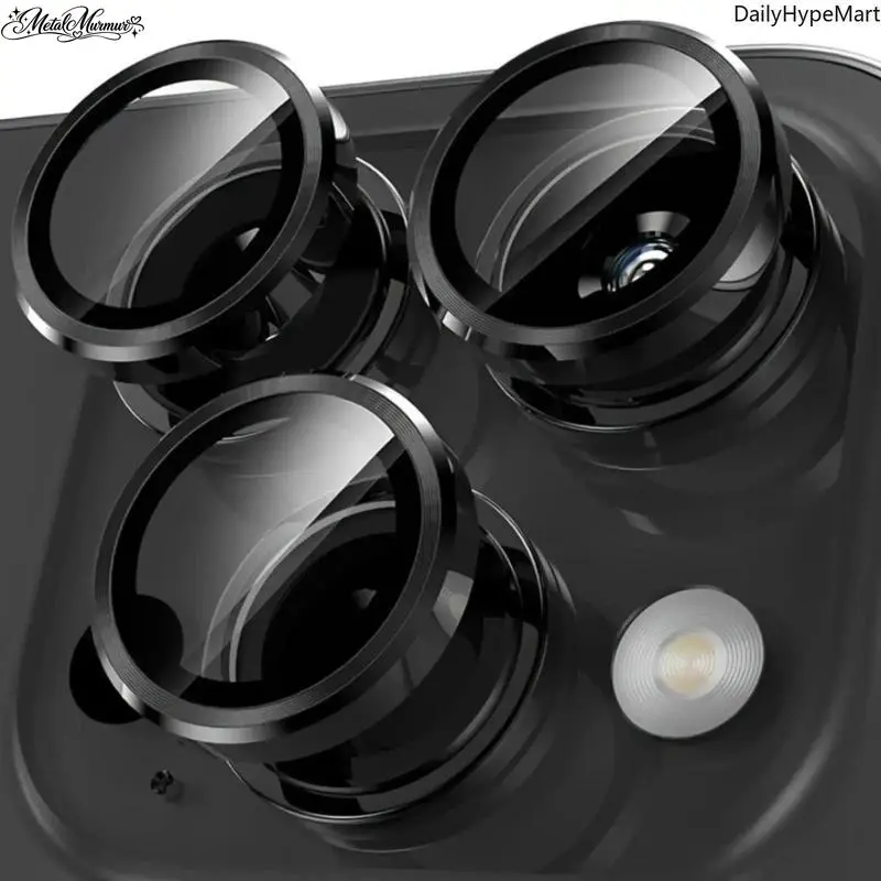 Durable Full-Coverage Tempered Glass Camera Lens Protector for iPhone Series - Bubble-Free Fit, Easy-Installation Cellphone Accessory, Scratch-Safe Glass, Phone Accessories for Daily Use