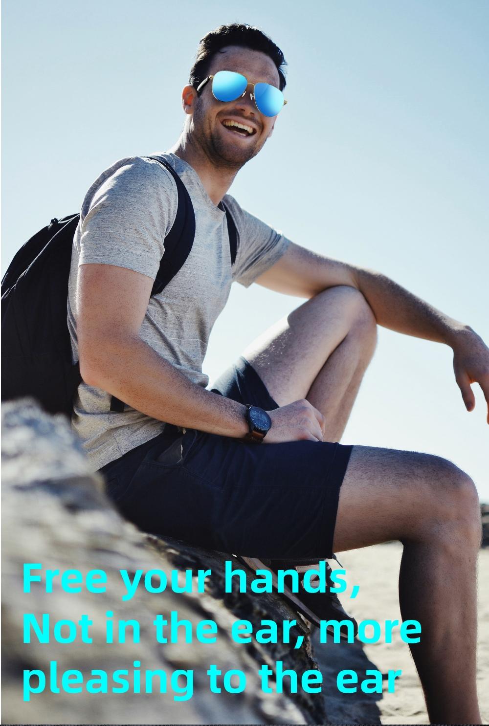 Touch Control Bluetooth-compatible Sunglasses, Multifunctional Wearable Glasses for Men & Women, Stylish Gift for Tech Enthusiasts, Smart Audio Glasses