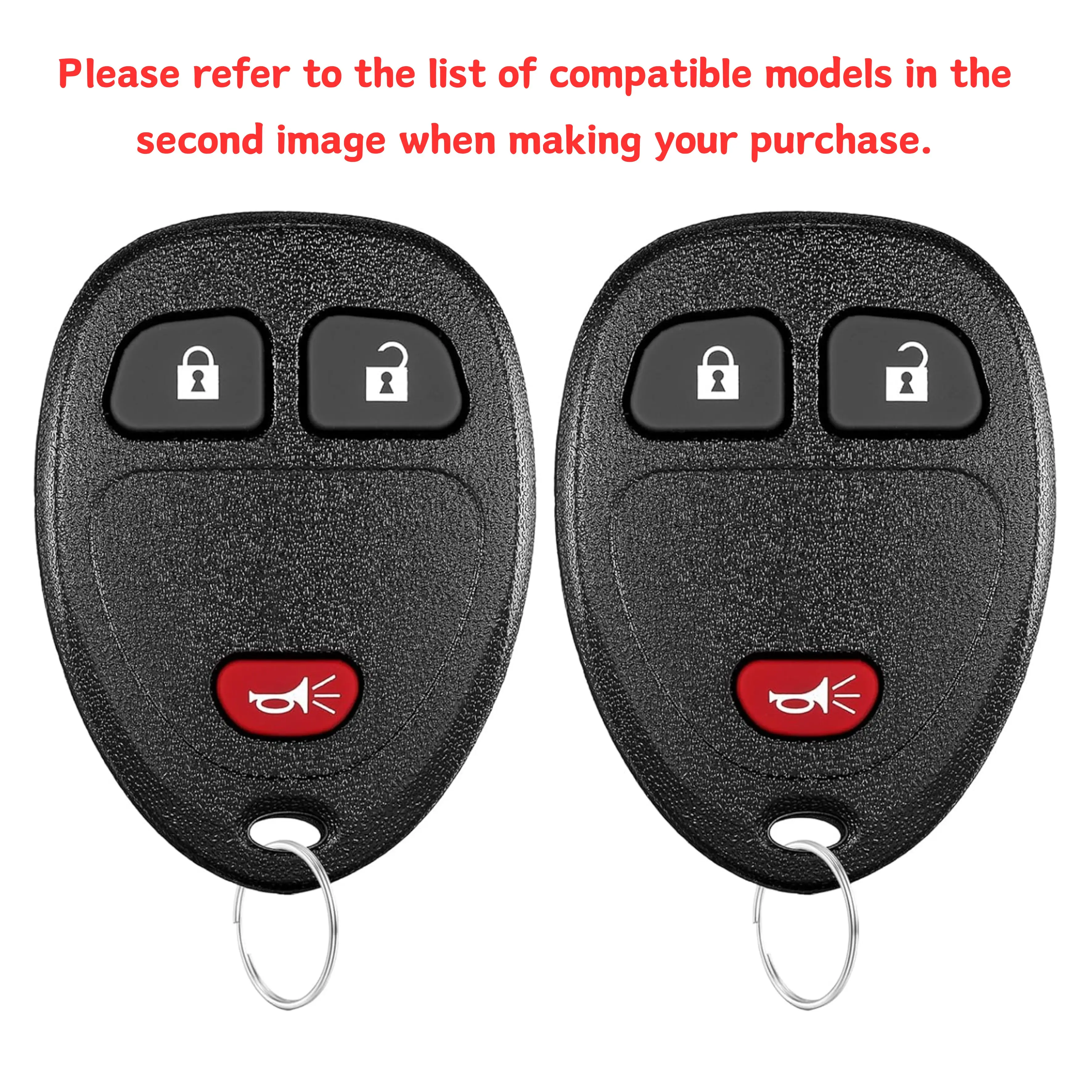 Key Fob Replacement Fits for Chevy Silverado 1500 2500 Tahoe Suburban Avalanche Equinox GMC Sierra Acadia Yukon XL 2007 2008 2009 2010 2011 2012 2013 Express Traverse Keyless Entry Control OUC60270