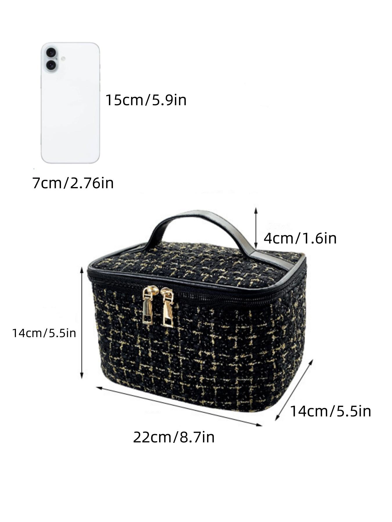 New Large Capacity Fashion Women's Handbag Cosmetic Bag, Portable Makeup Organizer, Holds Lipstick, Brush, Eyeliner, Wedding Gift, Valentine's Day Present