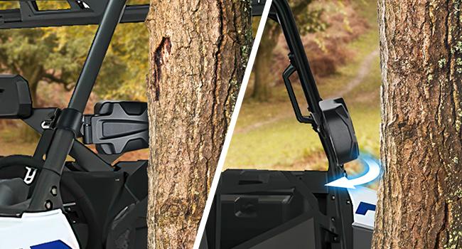 Nilight UTV Side Mirrors Offroad Rear View Mirrors Aluminum Universal Fits with Windshield for 1.75 inch Roll Cage Polaris Ranger RZR Pioneer Can-Am Commander Kawasaki Yamaha Cfmoto Carbon Handlebar Fixie Accessories spot car