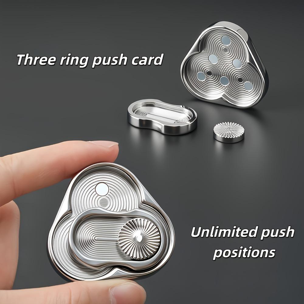 1pc Triangular Triple-Spin Fidget Spinner Stress Relief Fidget Clever and Creative Design Suitable for Various Settings Such as Desks It Has Three Semi-Circular Spin Angles