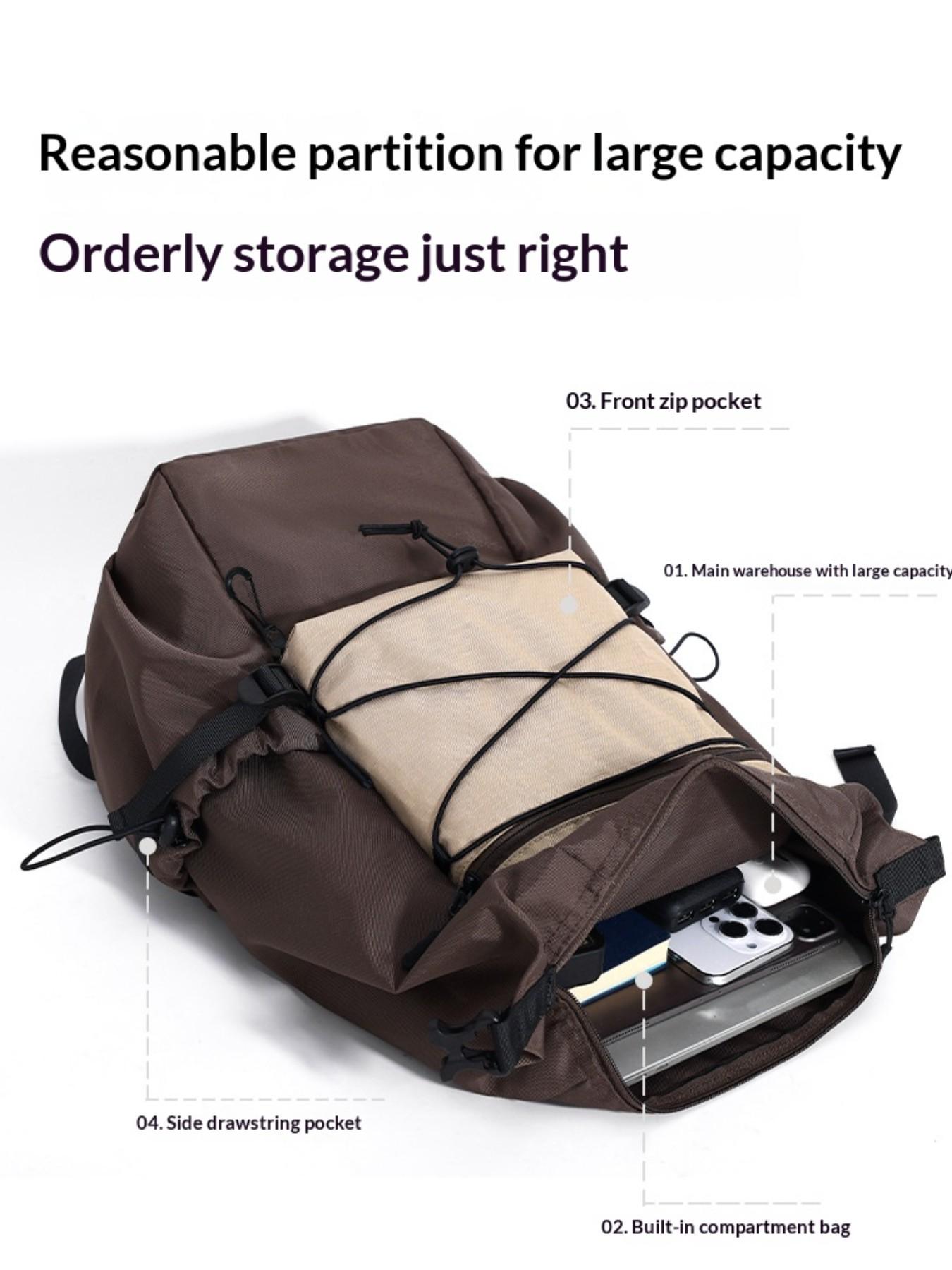 Multifunctional Outdoor Travel Backpack, Waterproof Lightweight Hiking Bag, Cycling Sports Leisure Backpack, Single Pack