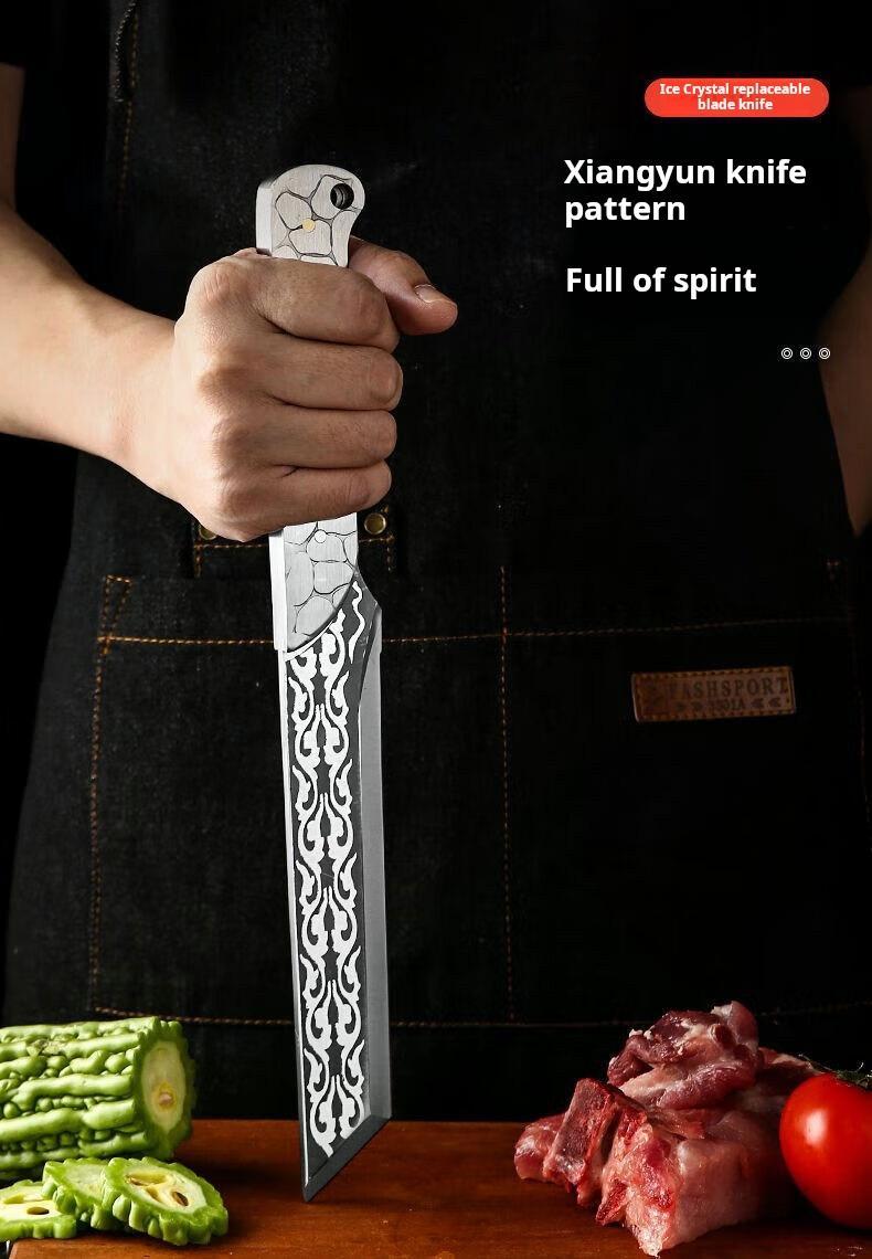 Ice knife, used for cutting vegetables, cutting meat, chopping bones, multi-purpose kitchen knife, household kitchen knife meat slicer