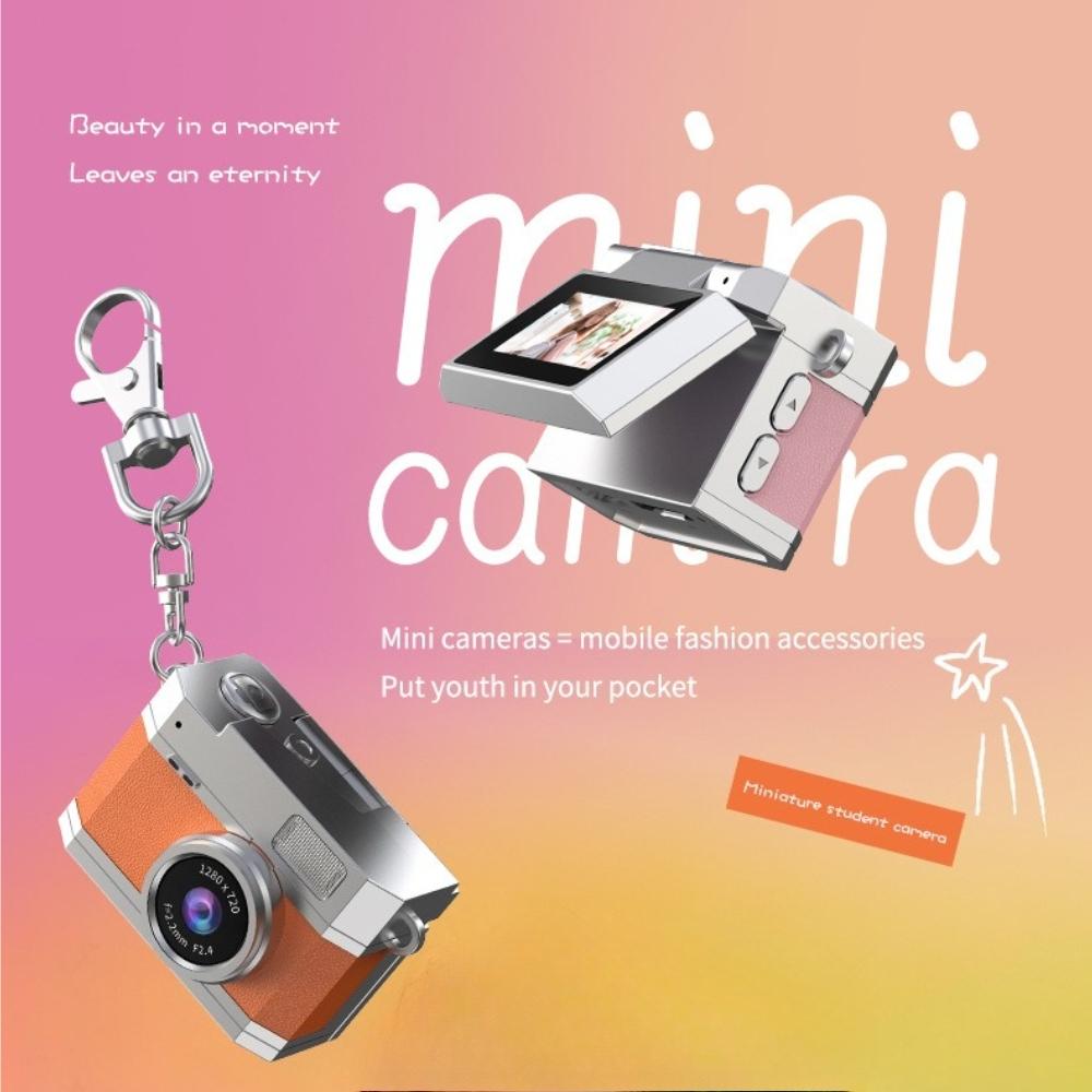 Mini Keychain Digital Camera (Including 32GB Memory Card, Card Reader and Adapter) It Supports Photo Taking and Video Recording, and Is A CCD Flip-screen. It Is An Awesome Gift for Holidays and Christmas, Pocket Camera, Digital Camera Recorder