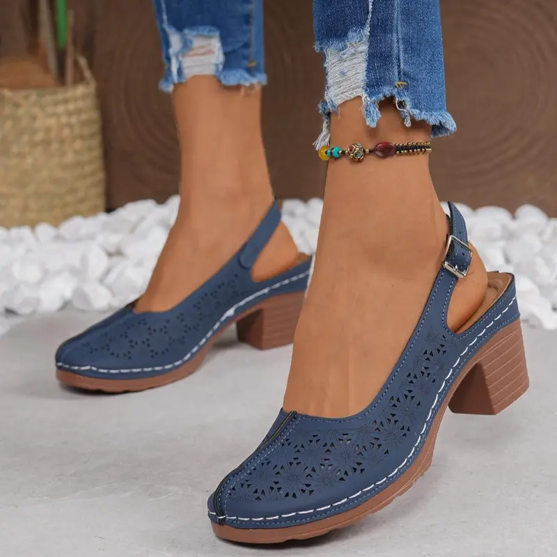 Women's Fashionable Hollow Out Design Wedge Sandals, Casual Comfortable High Heel Sandals for Summer, Female All-match Shoes for Daily Wear, Girl