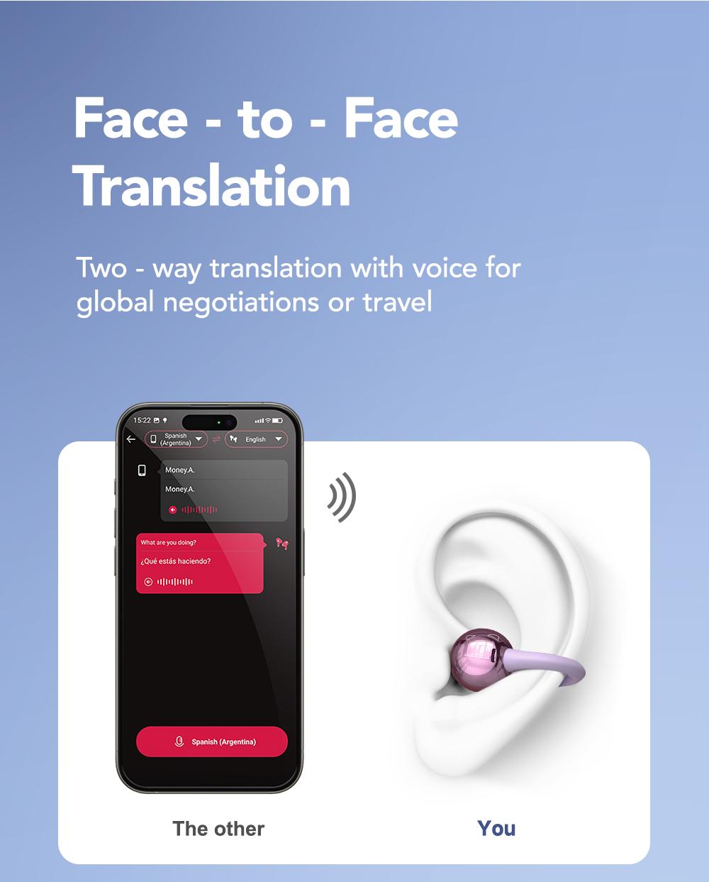 ERAZER XF36 clip-on earphones Bluetooth 6.0 earphones OWS earphones HIFI sound quality music music call dual-purpose waterproof and sweat-proof suitable for sports built-in microphone earphones