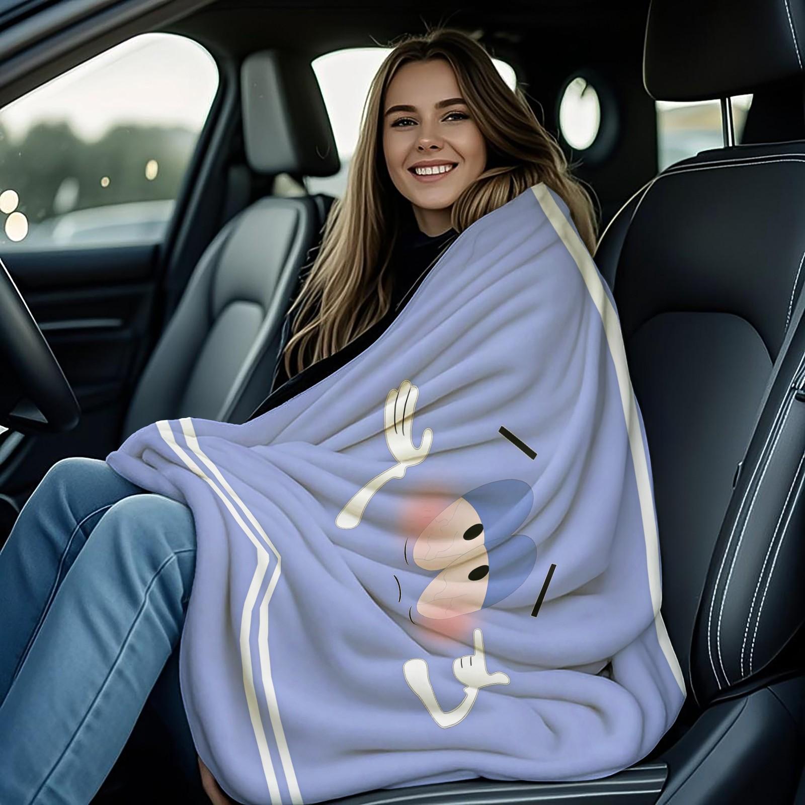 Towelie South Park Throw Blanket, Cute Cartoon 420 Themed Cozy Fleece Blanket, Funny South Park Character Blanket for Sofa Bed, Ideal Gift for South Park Fans