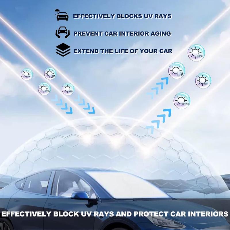 Canvcle Windshield Sun Shade for 1999-2025 Chevrolet Silverado 1500 Accessories Truck Extended Cab Sun Visor Protector Foldable Blocks 99% UV Rays Keep Car Cooler