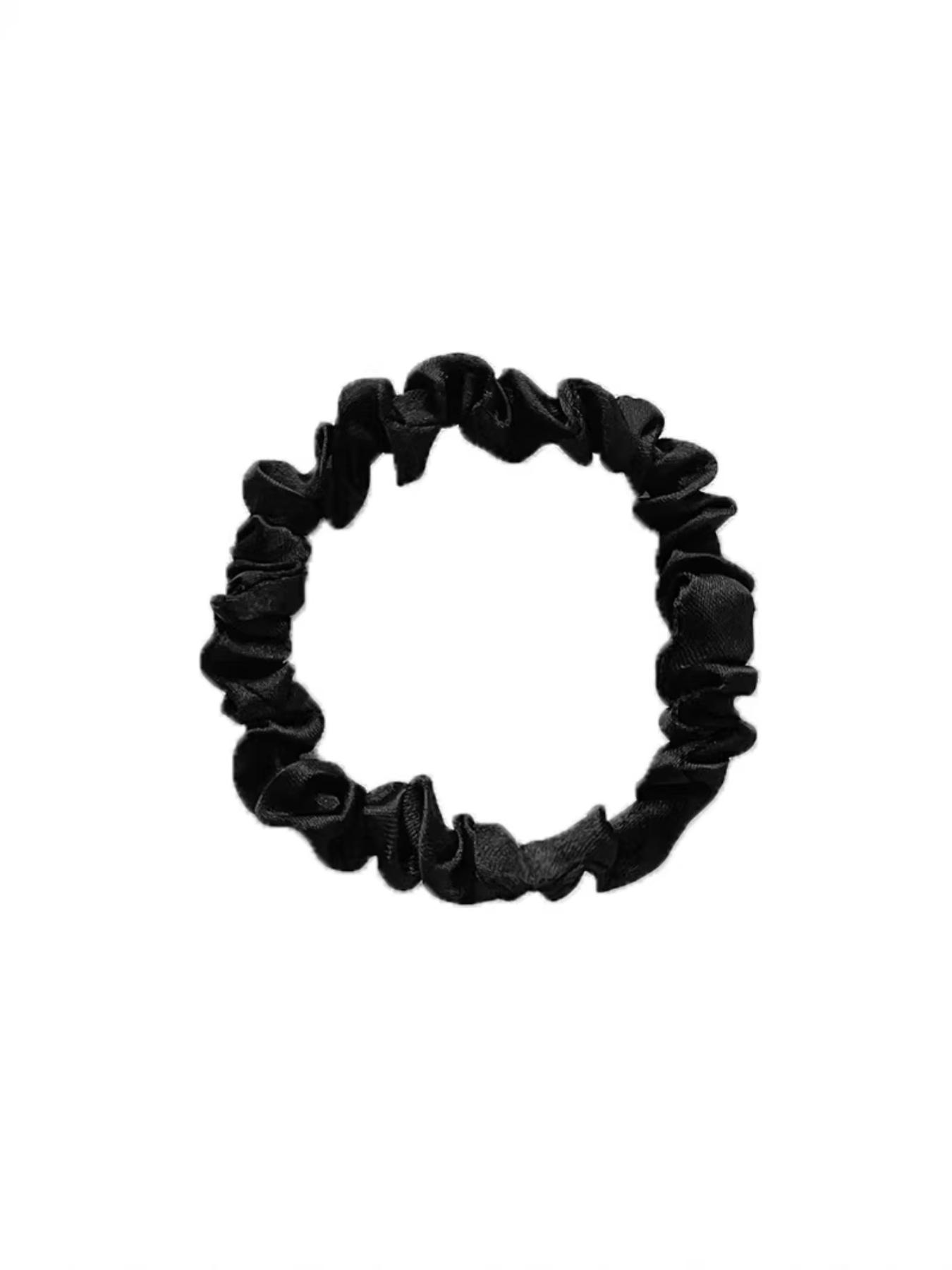 6 Pcs Plain Fabric Scrunchies Set, Elegant All-Season Hair Ties, Large & Small Sizes, Perfect for Lazy Ponytails, Durable and Versatile