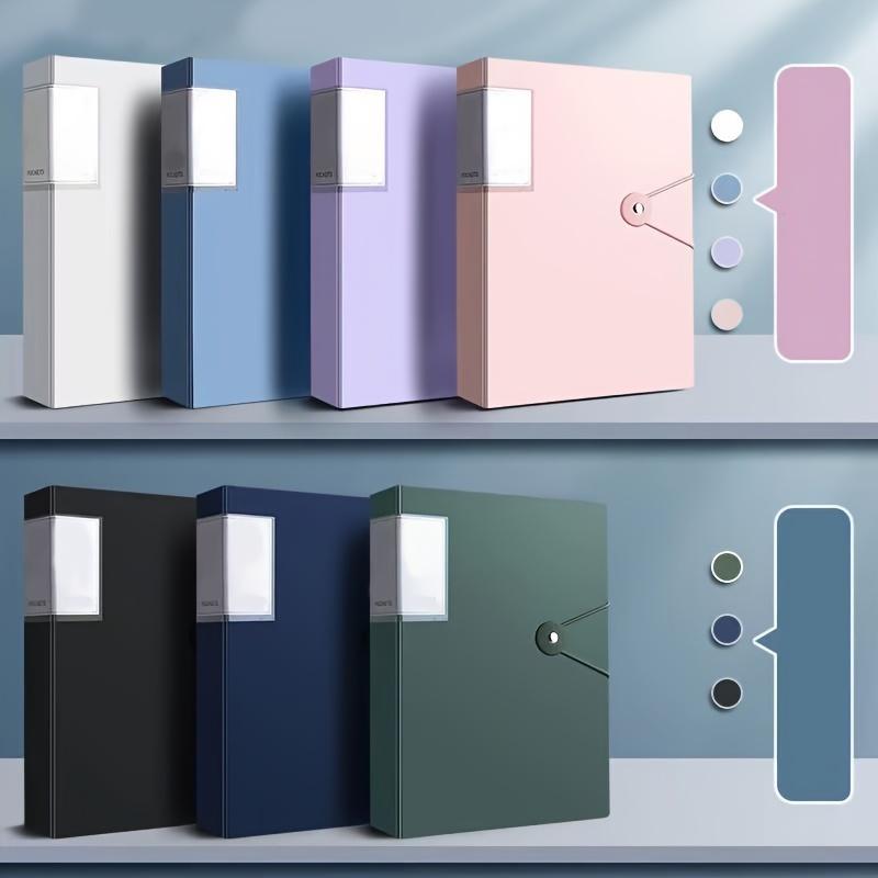 File bag for A4 folders, Office supplies, high transparency and waterproof, suitable for storing A4-sized documents and papers, convenient for storage and organization, an ideal folder for storing family, school, and office documents