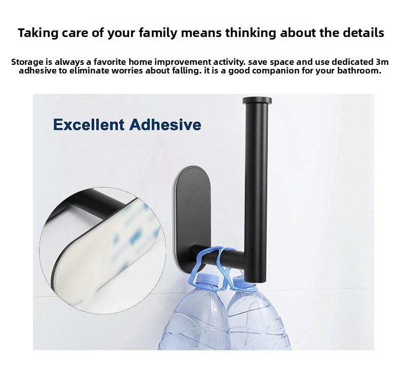 Bathroom Storage Towel Rack Simple Organizer, Multifunctional Toilet Holder Paper Napkin Stand, Space-Saving Bathroom Shelf