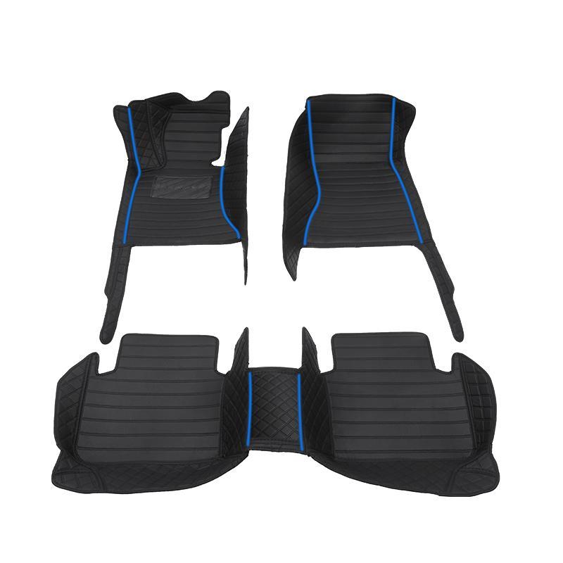 Car floor mats are suitable for Nissan Juke、Pathfinder R51、March、Tiida、Qashqai、d40、Versa、Kicks、Patrol、X Trail T32、Note E12、Teana j32, Anti slip and wear-resistant PU leather car interior mat, car interior accessories, not sold in the UK