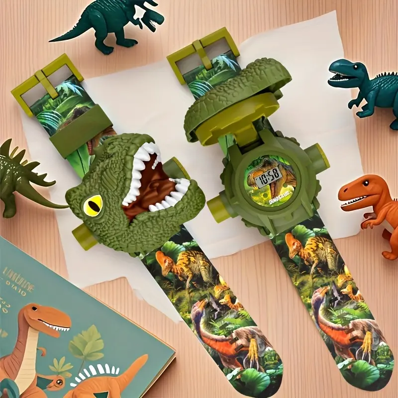 Product Introduction of Dinosaur Projector Watch for Kids 24 Images Interactive STEM Learning Toy with Time Date Display & Flashlight Function Adjustable Definition Display Ideal Birthday Gift 29