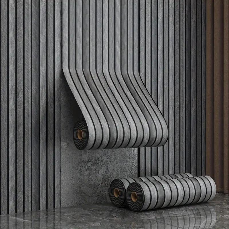 Self-Adhesive Wood Grain Panel Wall Sticker, Easy DIY Ceiling Partition, Suitable for Multiple Indoor Scenarios, TV Background, Hallway Decor