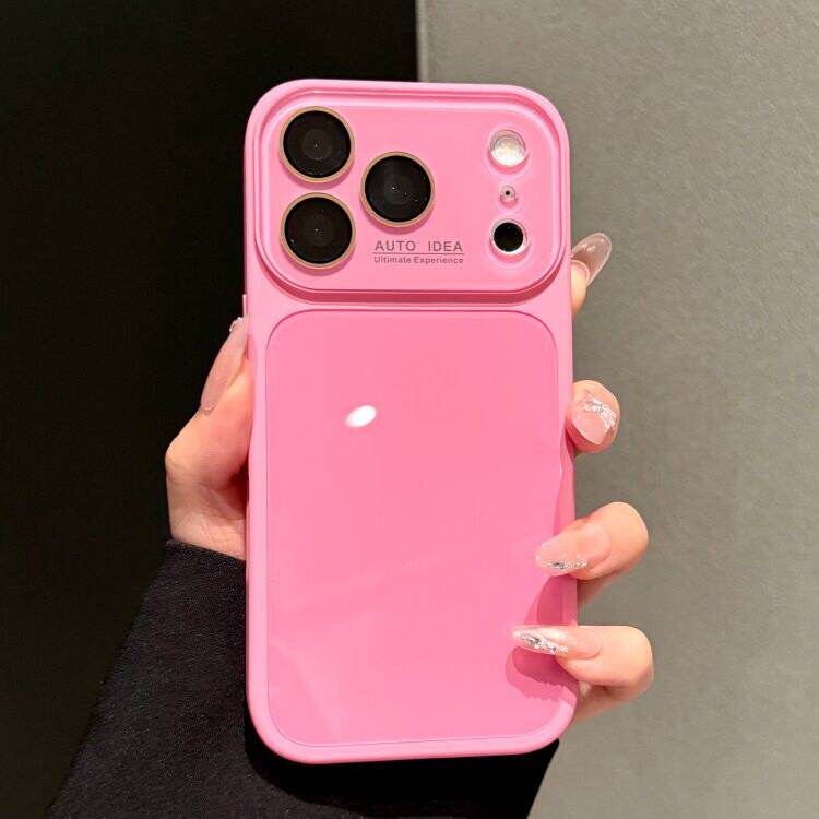 Cute Glossy Smooth Soft TPU Phone Case, Skin-Feel Soft TPU Bumper & Hard PC Back, Full Lens Protection, Cute Minimalist , Compatible with iPhone 17/16/15/14/13 Pro Max Plus Air, Tiffany Blue
