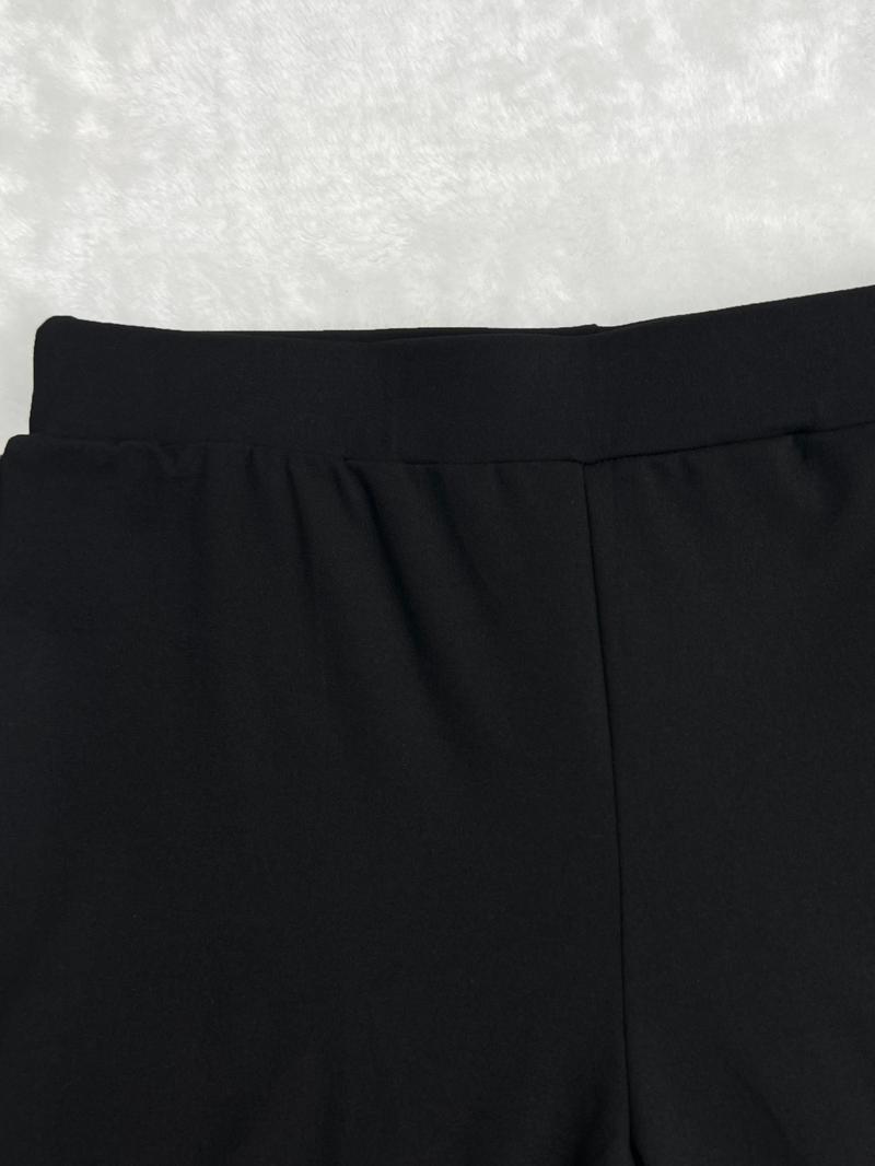 Women's Solid Color Zipper Jacket and Tight Pants Set, Casual Long Sleeve Hooded Outerwear and Pants, All Season Sportswear, Yoga Clothes Set