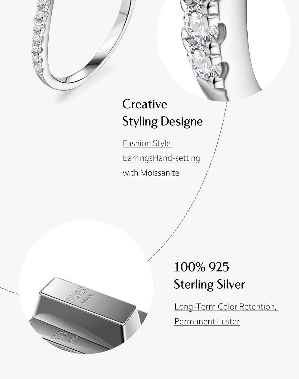 Stackable Band Synthetic Moissanite Ring For Daily Wearing Anniversary Engagement Gift R001 SpringStatements