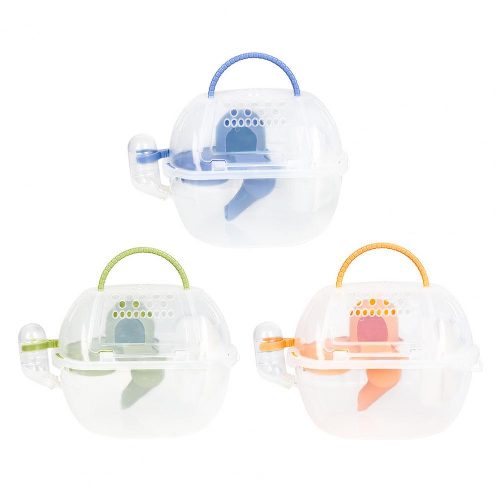 Hamster Travel Cage Hand-held Gift Keep Warm Small Animal Hamster Go Out Box Hamster Carrier Cage Pet Accessories