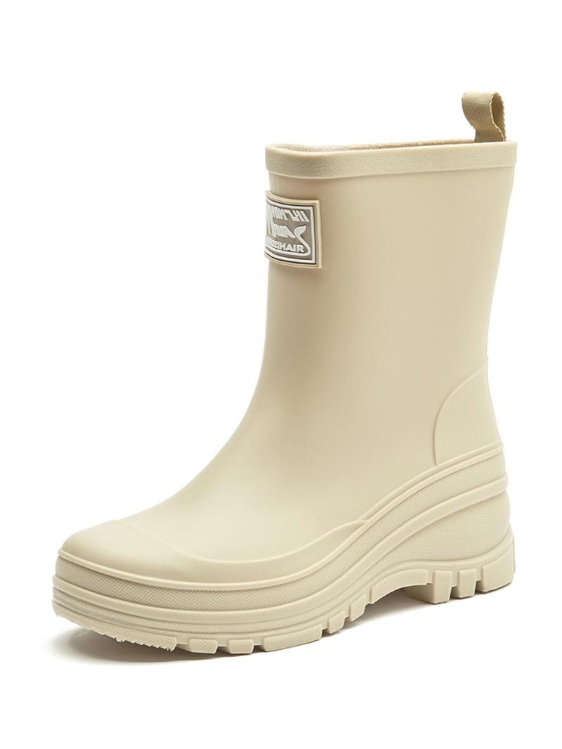 Women's Fashionable Solid Color Rain Boots, Casual Comfortable Waterproof Non-slip Rain Boots for Outdoor, Durable Rain Shoes for Women, Footwear