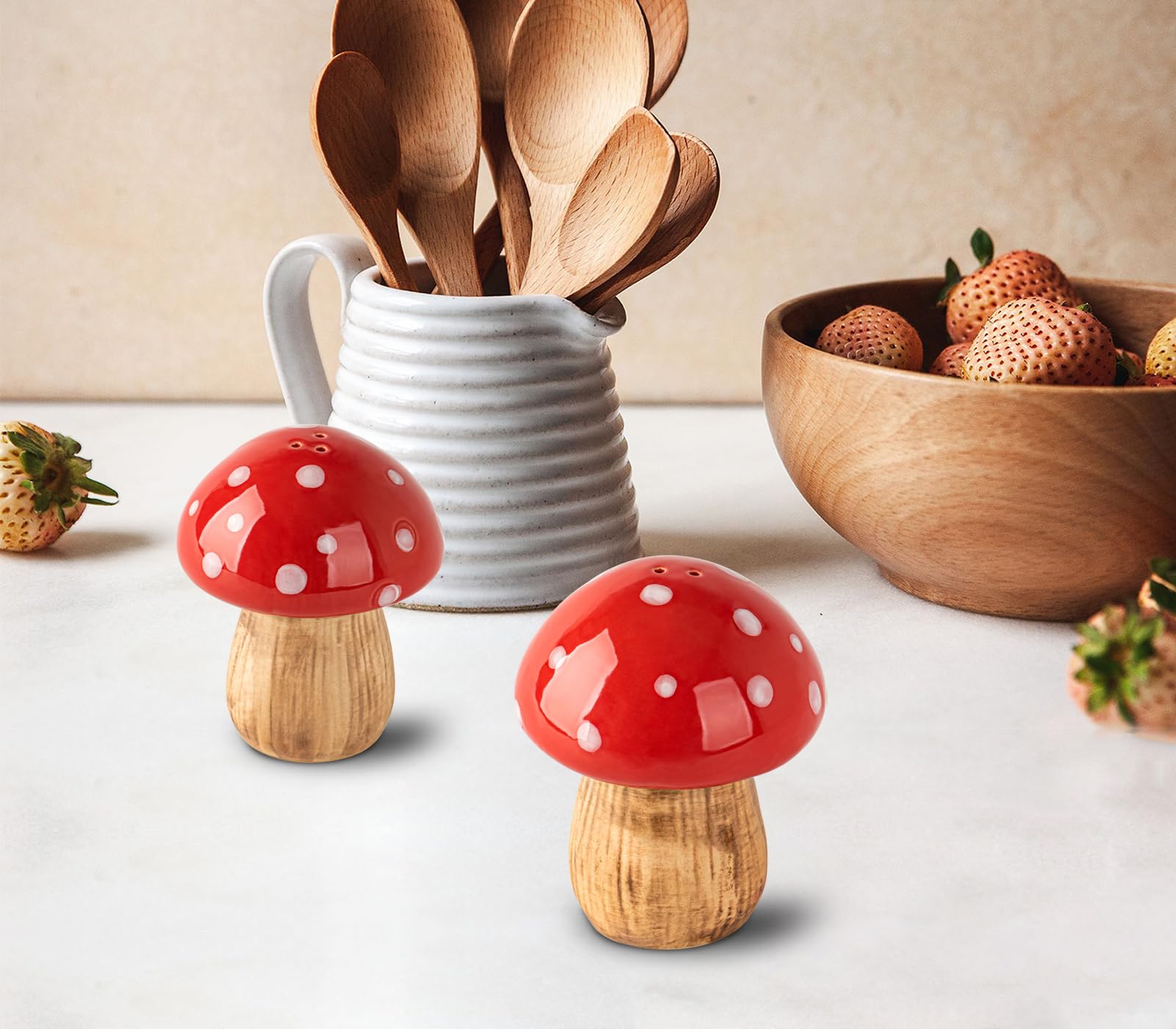 Mushroom Salt And Pepper Shakers Set Ceramic Salt Pepper Shakers Container Red Salt Pepper Shaker Set Salt Shakers For Kitchen Salt And Pepper Jar Mushroom Salt And Pepper Shakers Set Ceramic Salt Pepper Shakers Container Red Salt Pepper Shaker Set Salt Shakers For Kitchen Salt And Pepper Jar