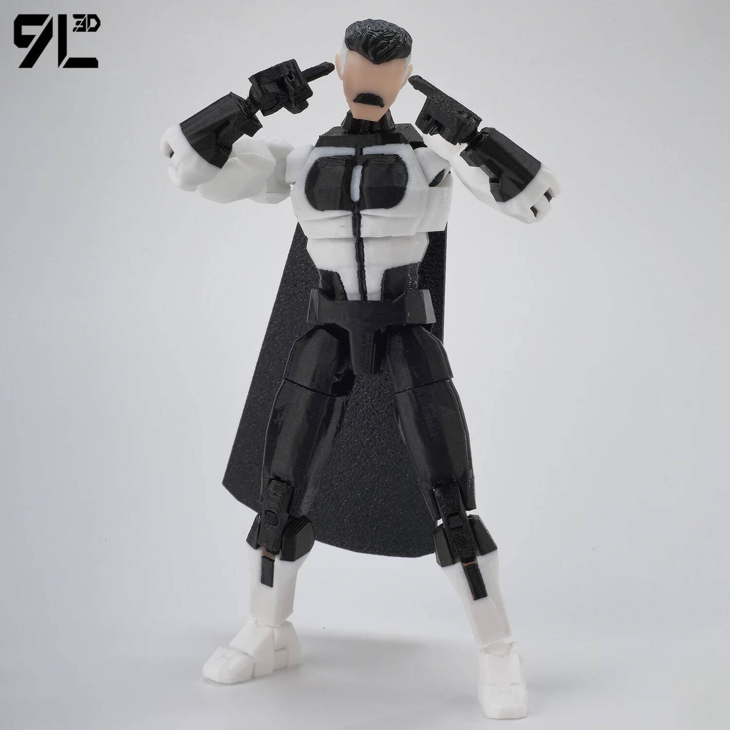 9L 3D Dummy13 Lucky13 Titan13 T13 Invincible Black And White Color Scheme Omni-Man Anime Multi-Jointed Toys Action Figures Gifts 9L 3D Dummy13 Lucky13 Titan13 T13 Invincible Black And White Color Scheme Omni-Man Anime Multi-Jointed Toys Action Figures Gifts