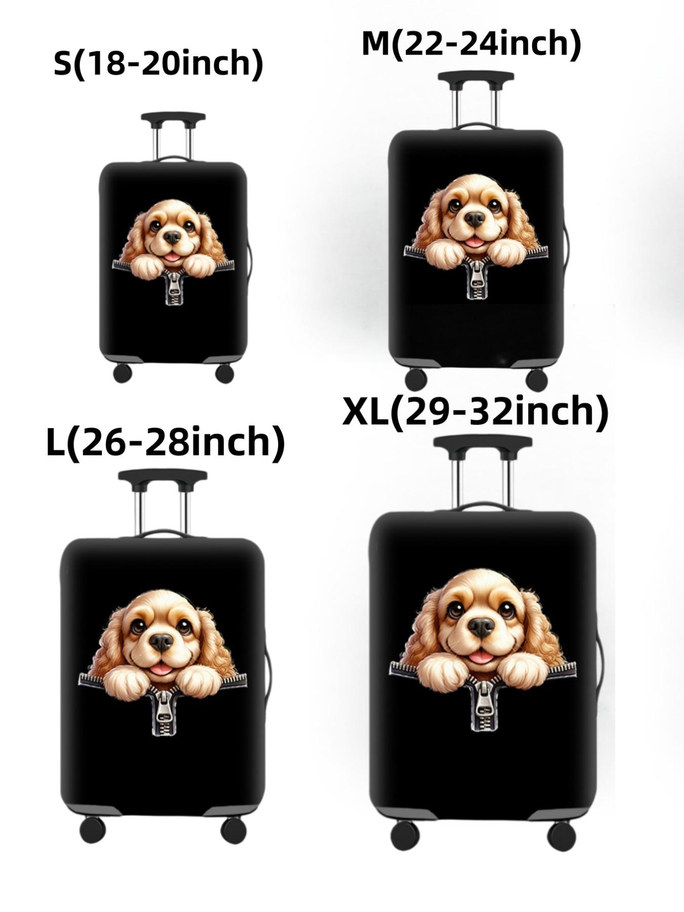Luggage Cover, Travel Case Cover, Suitable for 18-32 inch Luggage, Outdoor Travel, Business Style, Stylish Pattern, Unisex Travel Accessory, Polyester Luggage Elastic Dust Cover, Ideal for Back-to-School Students, Outdoor and Holiday Travel, Luggage Prote