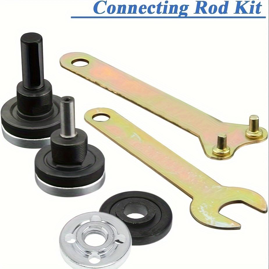 Conversion Angle Grinding Adapter Connecting Rod Kit for Electric Drill, 6mm & 10mm Arbor Mandrel Adapter with Spanner, Angle Grinding Tools Accessories, Hardware, Heavy Duty, Industrial, Angle Grinders