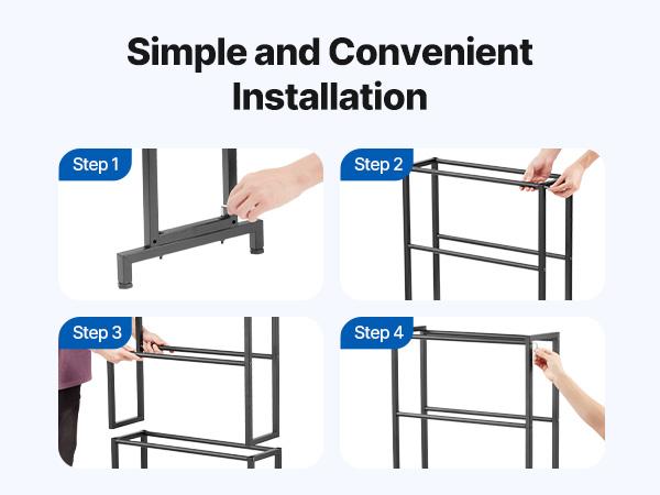 VEVOR 3D Printer Filament Storage Rack, 5 Tier Heavy Duty Storage Shelves for 3D Printing Filaments, Filament Spool Holders Racks for 3D Printing Studio, Home Studio, Office, Workshop (Shelf Only)