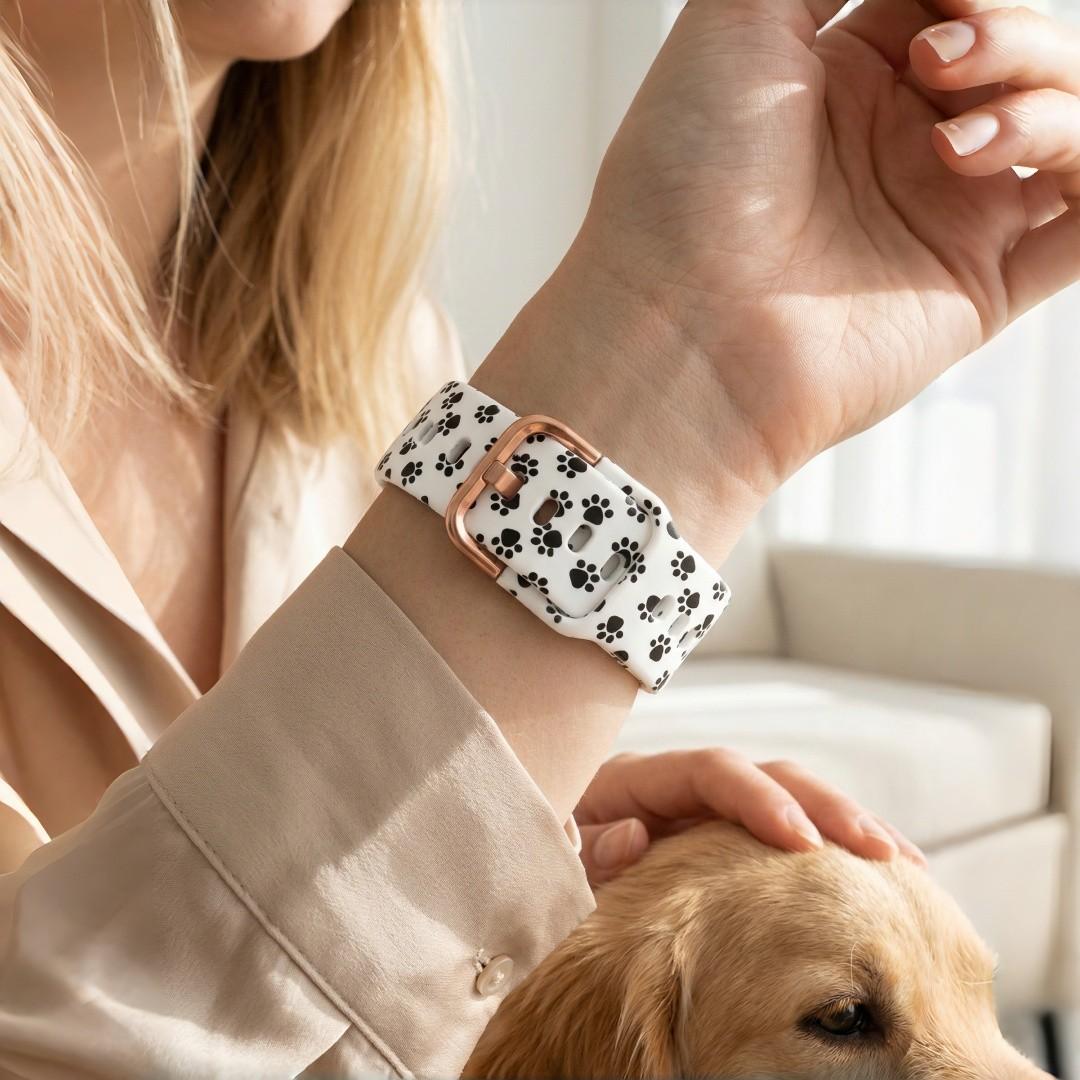 Fashionable Silicone Watch Band, Universal Quick-Release (20mm), Soft Comfort, Waterproof Sweatproof, Buckle, Compatible with Smartwatches