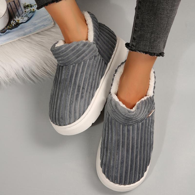 Cozy Cotton Women's Bedroom Slippers - Soft & Warm House Shoes for Indoor Comfort