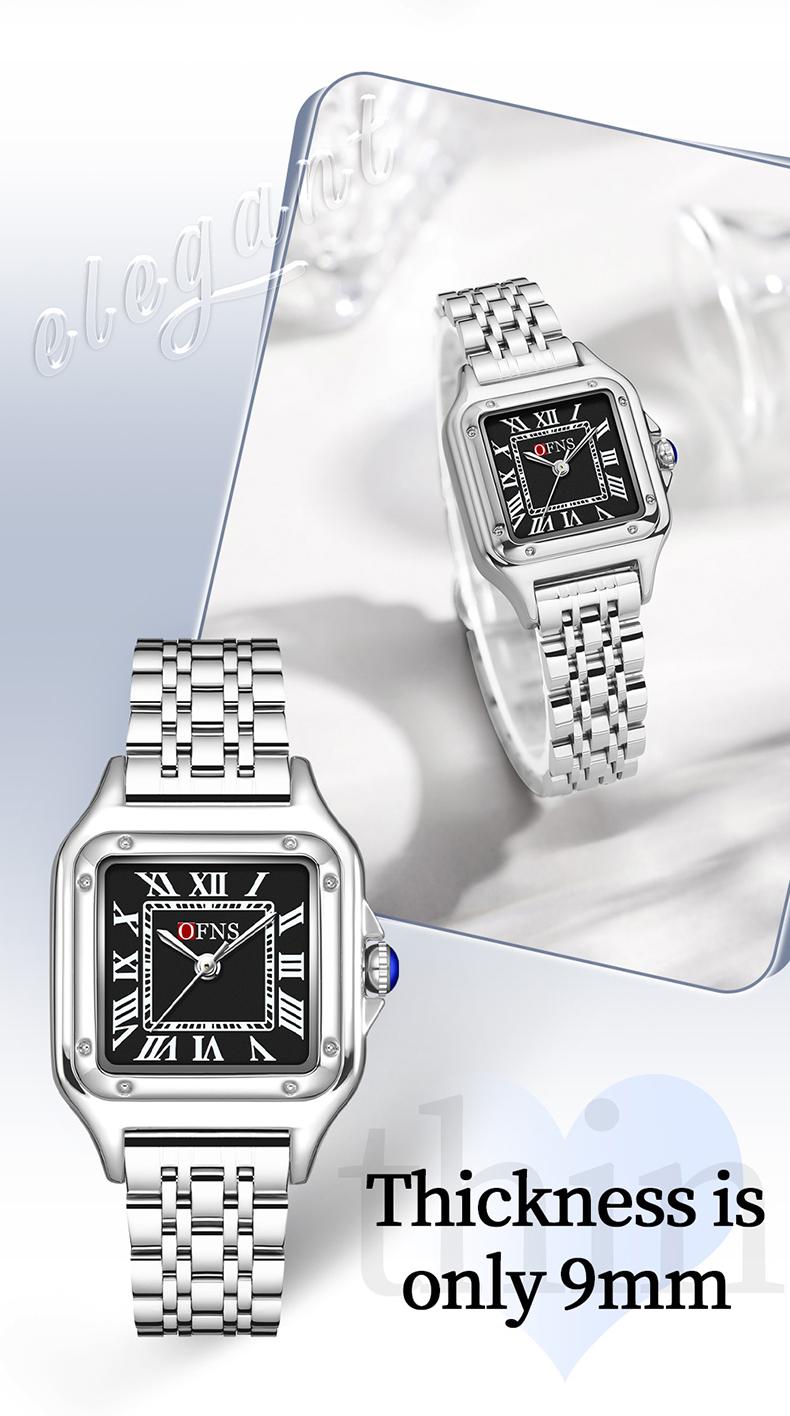 1Pcs Fashion Elegant Design Women's Watches, Stainless Steel strap/Zinc Alloy Case, Luxury Brand Business Lady Quartz Wristwatch Waterproof, Classic Simple Casual Women Watch, Watches For Woman Mother Holiday Birthday Gifts