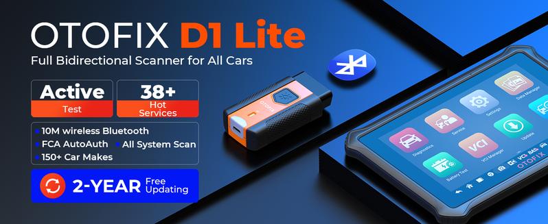 OTOFIX D1 Lite Bidirectional Scan Tool  2-Year Updates, 2026 Newest All System Automotive Portable Diagnostic Scanner, 38+ Reset Services, FCA AutoAuth, Active Test, CANFD&DOIP, Auto VIN Multilingual OBD2 with Display，springtok