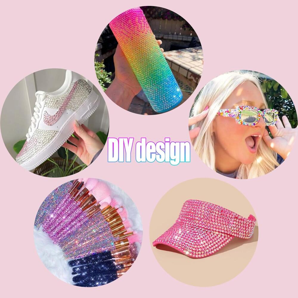 1Set 108 Colors Hot Selling Mini AB Nail Rhinestone Bedazzling Kit 3mm Flatback Semi-circular Resin Nail Diamond Jewelry DIY Phone Case Glasses Cup Nail Art