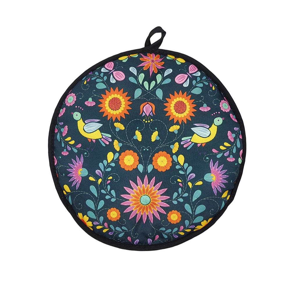 1pcs Mexican Corn Tortilla Insulated Bag Thick Pure Cotton Round Thermal Lunch Bag Food Grade Ice Pack, 1pcs