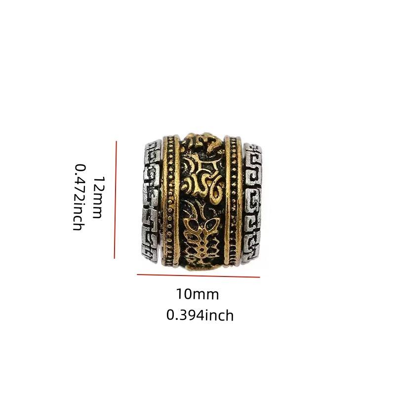 Six-Word Mantra Bead Bracelet, DIY Jewelry Accessories, Feng Shui Beads, Handmade Buddhist Charm, Unique Gift Idea