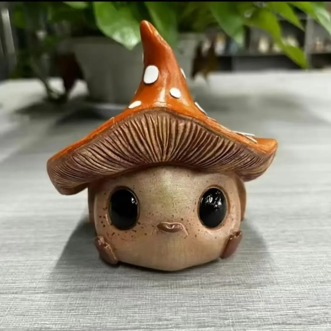 Vintage Inspired Mushroom Fairy Decor, Easter Egg Hunt Prize, Sentimental Mother's Day Gift, Resin Collectible Figurines, Collectible Figure Decor for Tea Table, Office Desk, Home Decor, Table Desk Ornament, Decor Ornaments
