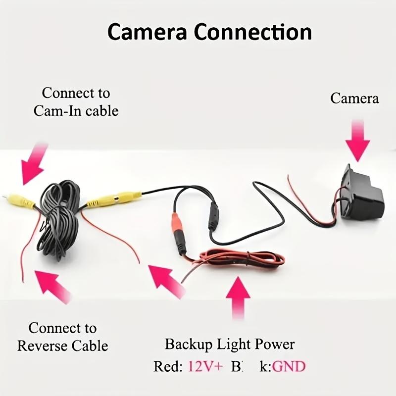 1PC Rear View Camera for BMW 1 3 5 Series E39 E60 E61 E82 E83 E84 E88 E46 E92 E93 E90 M3 m5 X1 X3 X5, Night Vision Camera Backup Parking Reversing Camera, Reverse Camera license plate Camera