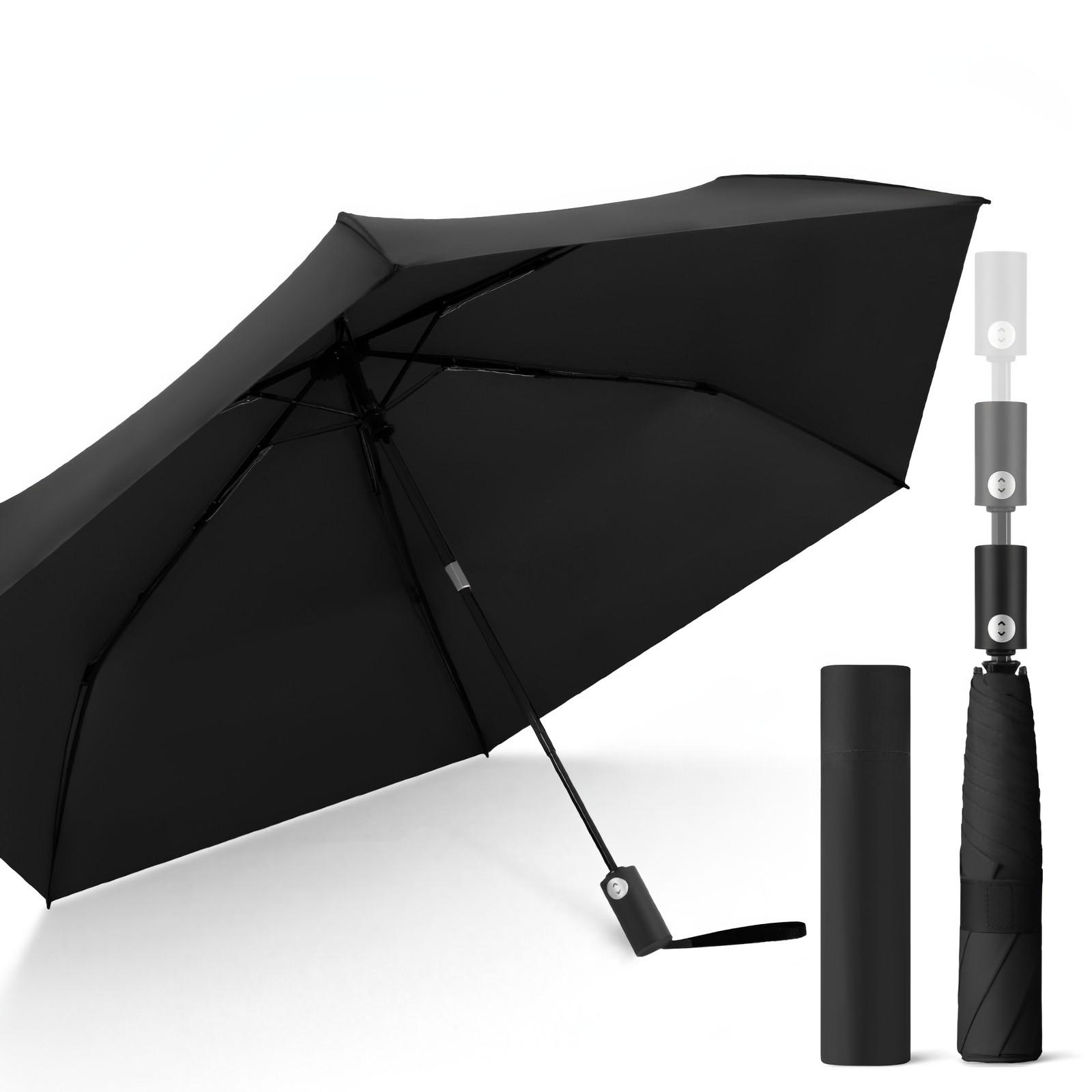 Lightweight Convenient Automatic Umbrella Memory Patch Design, Easy Fold Safe No Bounce Compact Travel Umbrella, Student Sun Umbrella, Portable Rain Umbrella