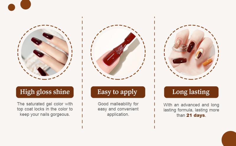 JODSONE 100 PCS Gel Nail Polish Kit No Wipe Soak off Base Coat and Matte Glossy Top Coat Gel Polish Collections Gifts for Manicure Lovers