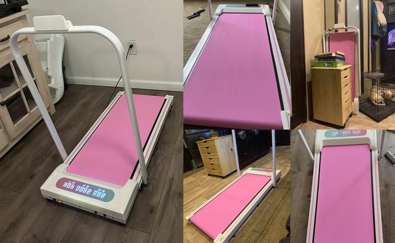 SAYGOGO Foldable Treadmill, 300 lb Capacity Walking Pad 2.5HP Treadmill Under Desk, Portable Treadmill for Home and Office, Folding Treadmill 2 in 1 with Remote Control, LED Display