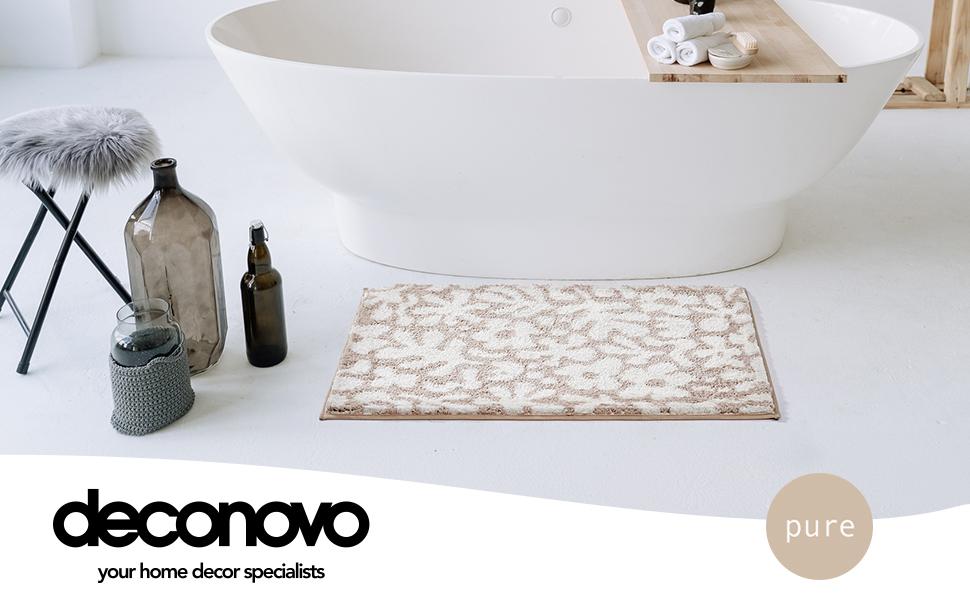 Deconovo Designed Bath Rug, Extra Soft and Absorbent Shaggy Bathroom Mat Rugs, Machine Washable, Non-Slip Plush Carpet Runner for Tub, Shower and Bath Room, Suitable for Pet Mat Deconovo Designed Bath Rug, Extra Soft and Absorbent Shaggy Bathroom Mat Rugs, Machine Washable, Non-Slip Plush Carpet Runner for Tub, Shower and Bath Room, Suitable for Pet Mat