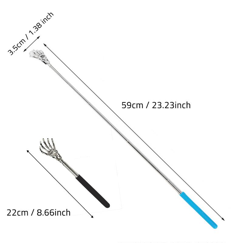 Retractable Back Scratcher, 1 Count Stainless Steel Claw Back Massage Tool with Non-slip Grip, Back Relief Tool for Elderly, Travelers & Office Workers, Body Care