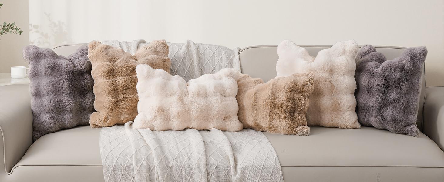 20x20 Pillow Covers Set of 2 Throw Pillows Covers for Couch Plush Decorative Pillowcase for Farmhouse Sofa Pillow Cover Cream White 20x20 Pillow Covers Set of 2 Throw Pillows Covers for Couch Plush Decorative Pillowcase for Farmhouse Sofa Pillow Cover Cream White